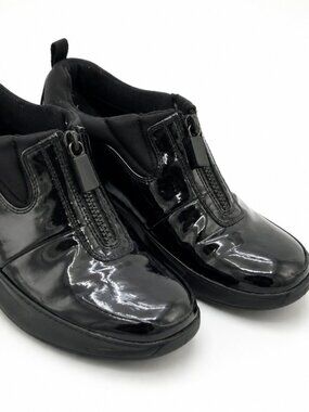 Cougar Howdoo Black Patent Waterproof Ankle Boots Women's Size 9
